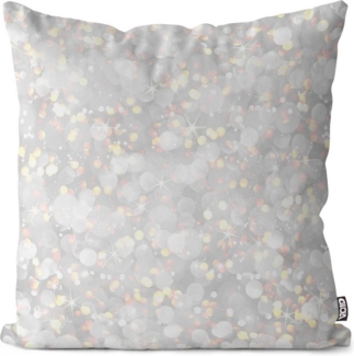VOID Kissenbezug, (1 Stück), Verträumt Gold Glitzer Weihnachten Lichter Sommer Sonne ration Schnee