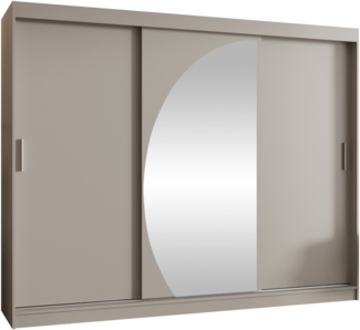 Kleiderschrank Waluri 250 cm (Farbe: Cashmere, ohne Schubladen)