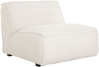 Sessel Cole aus Boucle-Stoff, Creme