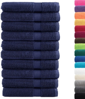 vidaXL Premium-Saunatücher SOLUND 10 Stk Marineblau 80x200 cm 600 g/m² 137268