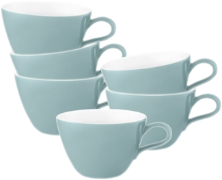 Seltmann Weiden Life Fashion Milchkaffeetasse 370 ml 6er Set - Green Chic