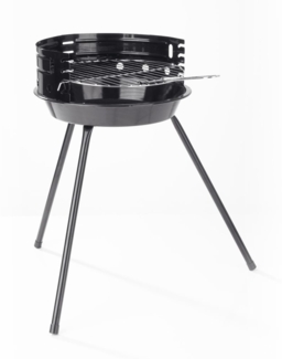 LANDMANN Holzkohlegrill, Emaille Schwarz, Ø 30 cm