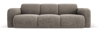 Micadoni Boucle Sofa Molino 3-Sitzer Chenille Grau