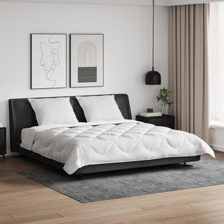 vidaXL Decke mit Kissen mit Kissen 3 pcs Weiß Mikrofaser 3378106