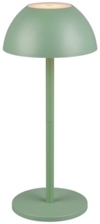 lightling LED Tischleuchte Robert, LED fest integriert, Warmweiß, 4 fach Touch, Akkubetrieb, USB-C, Outdoor geeignet, pistaziengrün