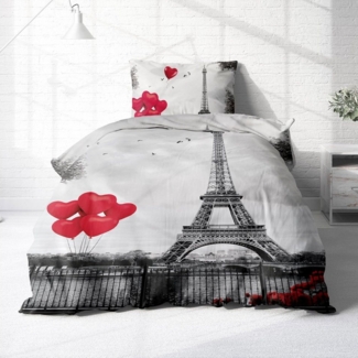 Träumschön Bettwäsche Premium Set 135x200 oder 155x220, 100% Baumwolle, 2 teilig