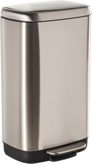 Tretmülleimer 30 L ECOCOLLECT Metall Silber