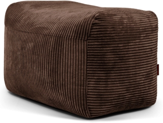 Sitzsack ‘Pouf Plus 70‘, Bezugstoff - Waves, 100% Polyester, Chocolate, 45x60x70 cm cm.