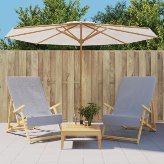 vidaXL Strandtücher 2 Stk. Grau 60x135 cm Stoff 400 GSM