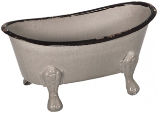 Antic Line Badewanne Seifenschale Grau aus Stein SEB16208