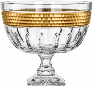 Schale Kristall Bloom Gold clear (30 cm)