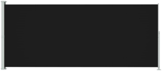 vidaXL Seitenmarkise Ausziehbar 180x500 cm Schwarz 313405