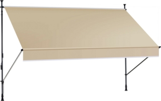 KONIFERA Klemmmarkise mit LED-Warmlichtstreifen Breite/Ausfall: 300/150 cm