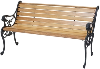 MCW Gartenbank MCW-F98, Einfache Montage, Verspieltes Design, Zwei Sitzplätze, Mit Armlehne