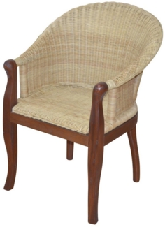 Rattan-Sessel "Berta" braun/beige