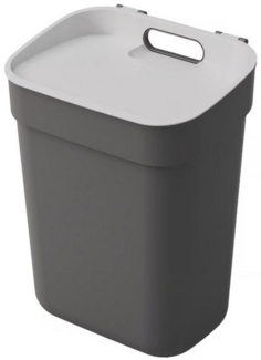 Curver 'Ready To Collect' Mülleimer, Kunststoff, Dunkelgrau, 10 Liter