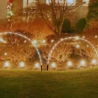 FHS LED-Zaunleuchte 96 warmweiße LED 6/18 Stunden Timer, IP44 120 cm