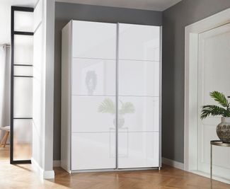 OTTO home Schwebetürenschrank Kleiderschrank Schrank Garderobe Schlafzimmerschrank THANOS (3 verschiedene Ausstattungen BASIC/CLASSIC/PREMIUM (inkl. SOFT-CLOSE) Optional mit Spiegel, Metall-Griffleisten alufarben MADE IN GERMANY