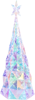 Gartendekoration LED ICELAND Weihnachtsbaum 120 cm Bunt