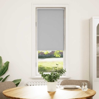 vidaXL Verdunkelungsrollo Hellgrau 50x150 cm Stoffbreite 45,7 cm 4011378