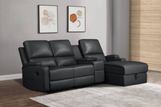 Home affaire Ecksofa Napori Multimediasofa, 3er Kinosessel XXL, L-Form, Kinosofa mit Relaxfunktion, Getränkehalter, Staufach und Staukasten