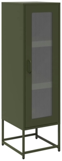 vidaXL Highboard Olivgrün 36x39x123 cm Kaltgewalzter Stahls 853396
