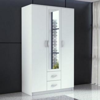 Beautysofa Drehtürenschrank Lucas (inkl. 2 Außenschubkästen, 120 cm Breite Schrank)