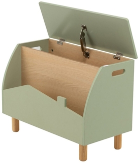 COSTWAY Spielzeugtruhe Kinderregal, aus Holz, 60 x 30 x 44 cm