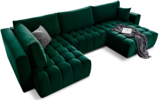 Eltap Bonito Ecksofa (Loco 35) Seite rechte, Dunkelgrün, 175 x 92 x 350 cm