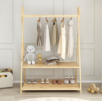 IDIMEX Kinderkleiderschrank DANILO Kindergarderobe freistehend Ablage Tipidesign