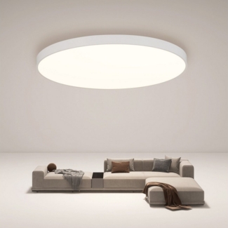 JDONG LED Deckenleuchte Rund Weiß Deckenlampe 37CM/45CM, LED fest integriert, Modern Warmweiß 3000K Lampe Badlampe, für Wohnzimmer Badezimmer Schlafzimmer Küche Balkon Keller Büro