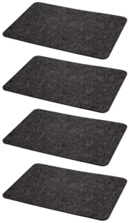 HAC24 Platzset Filz Platzmatte Tischsets Untersetzer Tischmatten Filzuntersetzer, (Set, 4-St), 44x30 cm, Rechteckig