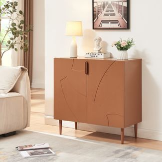 Sideboard Starvili mit 2 Türen 75x76x38 cm Rostfarben [en. casa]