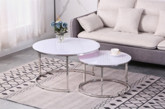 HOOZ Couchtisch Couchitsch 2er Set Rund (Wohnzimmertisch, 2 Tische), Höhe 45 cm