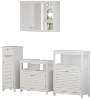 Badmöbel-Set Riad Weiß 4 Teile, Option 2 Vicco