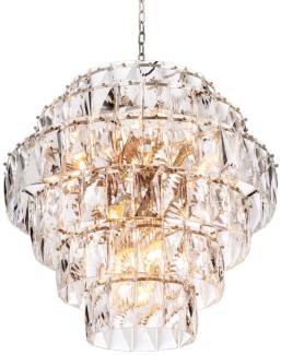 Casa Padrino Luxus Kristallglas Kronleuchter Ø 80 x H. 80 cm - Edel & Prunkvoll