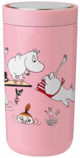 Stelton Thermobecher To Go Click Moomin Swim, Isolierbecher, Edelstahl, Kunststoff, 200 ml, 1370-10