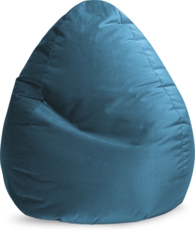 Sitting Point Sitzsack Marla XXL Samt Petrol