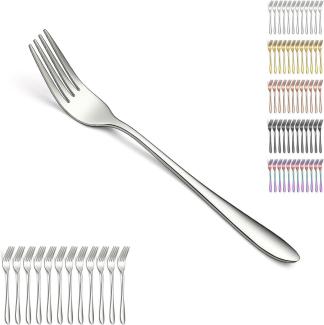 Edelstahl Gabel Set 12 Stück 20.5cm für Abendessen Zuhause