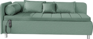 alina Schlafsofa Kiana, Liegefläche 90/200 cm oder 100/200 cm, Bettkasten, Zierkissen-Set