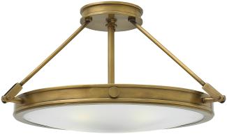 Elstead Lighting Collier 4-Light Large Semi-Flush Deckenleuchte Messing 56cm