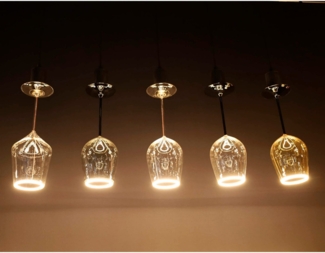 SEGULA LED-Leuchtmittel LED Floating Rosé Wine clear, E27, 1 St, Extra-Warmweiß, handmade