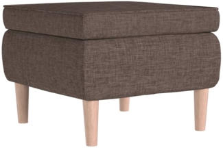 vidaXL Hocker mit Holzbeinen Taupe Stoff [329454]