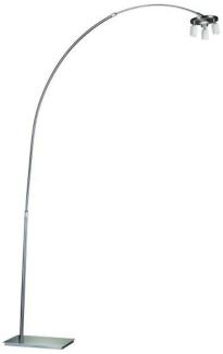 MODULAR Serie: Bogenleuchte LOFT 3 flammig höhenverstellbar & dimmbar, H: 183cm