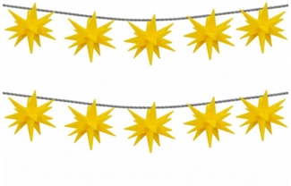 my home LED-Lichterkette Elvya, 10-flammig, 3D 10er Sternenlichterkette, Sterne, Lichterkette, 4,5 m beleuchtet