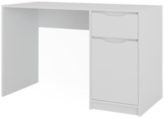 Schreibtisch Ruben Weiß 120 x 55 cm mit Schublade Vicco