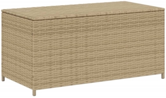 vidaXL Gartentruhe Beige 190L Poly Rattan 365323