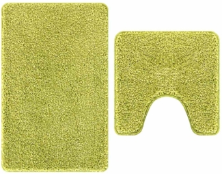 vidaXL Badematte 2 pcs Hellgrün 50 x 50 cm Polypropylen 4019859