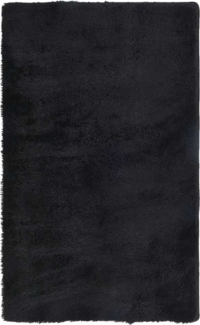 vidaXL Teppich Shaggy Hochflor NAVARRA Schwarz 80x150 cm Polyester 4102814