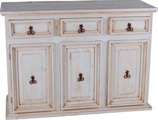 MiaMöbel Mexico Sideboard Massivholz Pinie Landhaus Mexiko Möbel Mexikanisch